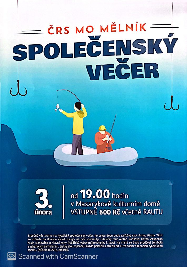 Rybářský společenský večer 3.2.2024