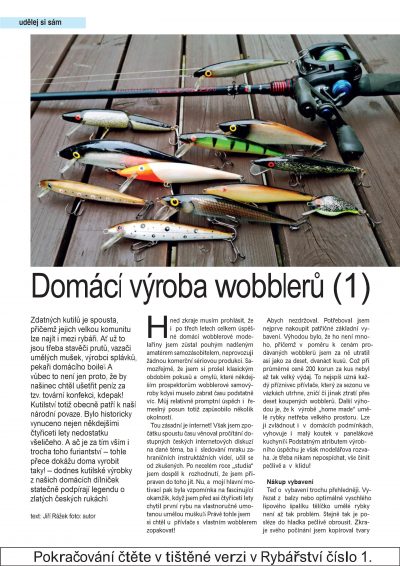 Upoutávka na lednový časopis Rybářství