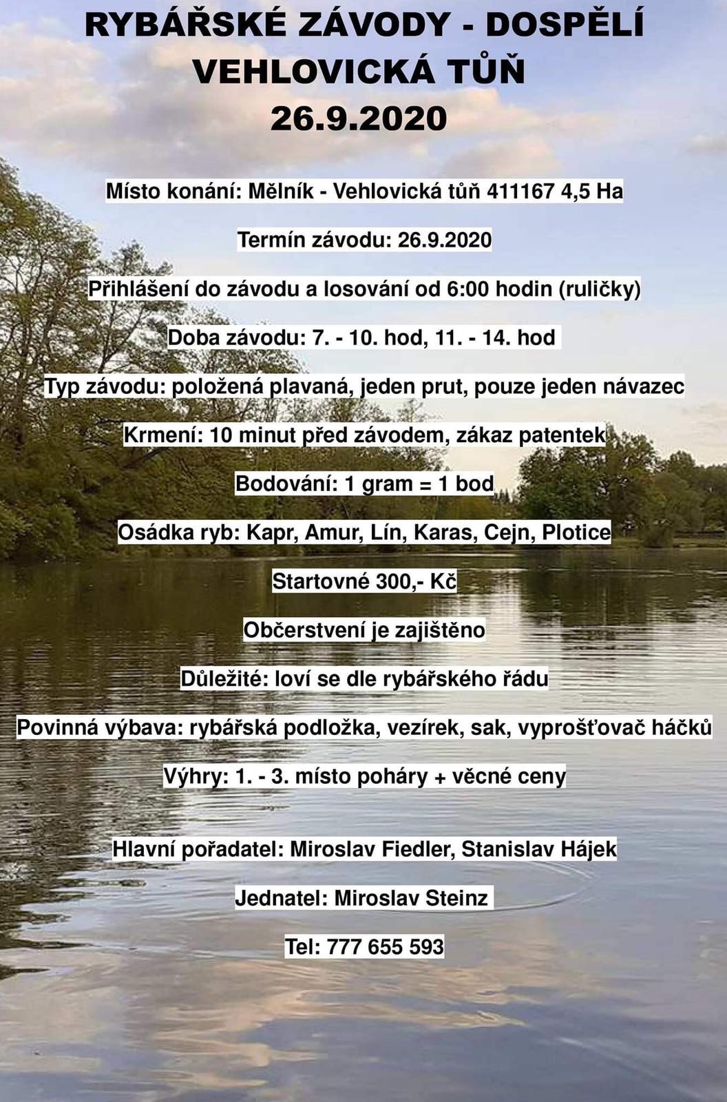 Pozvánka na závody Vehlovice